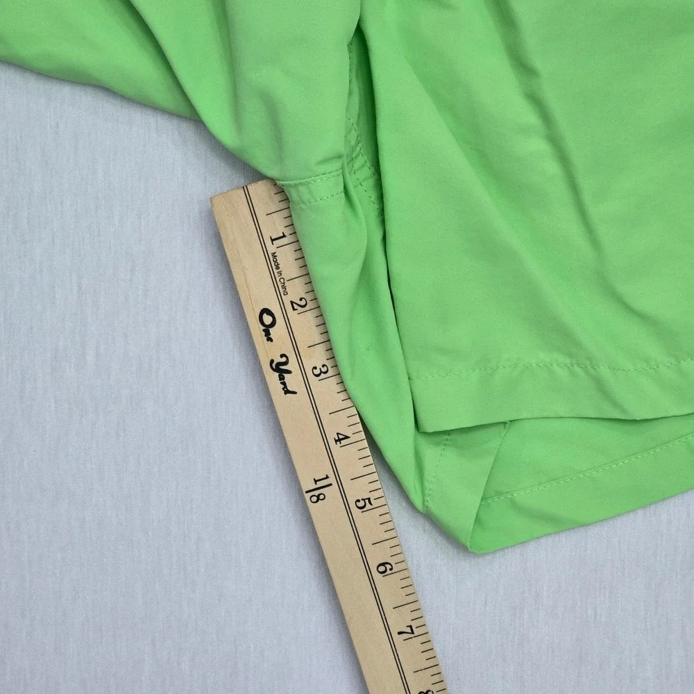 Polo Ralph Lauren Mens Swim Trunks XXL Lime Green Nylon Mesh Lined Pony Logo